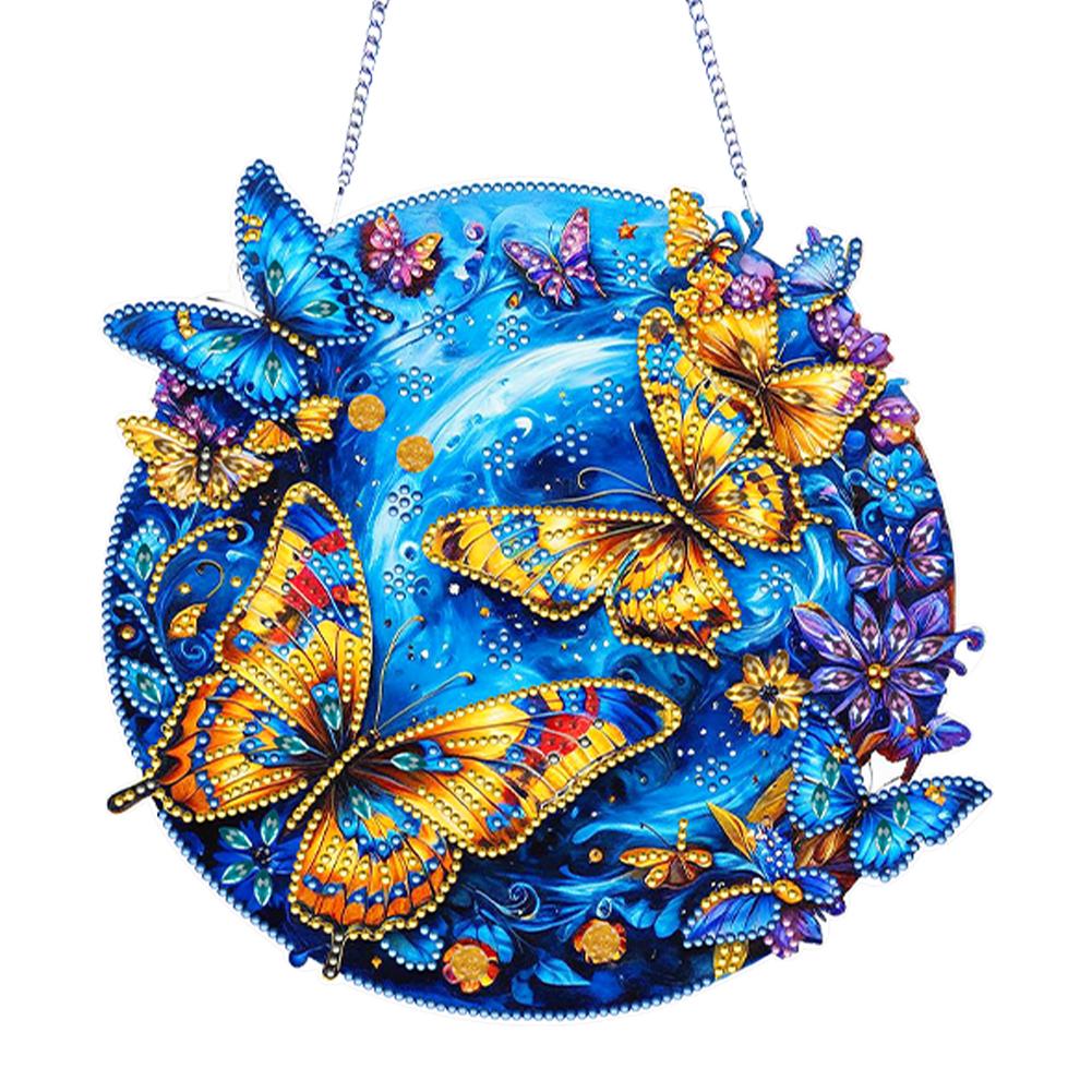 Acrylic Special Shape Bird Flower 5D DIY Diamond Painting Dots Pendant Diamond Painting Decor Rhinestone Diamond Art Pendants