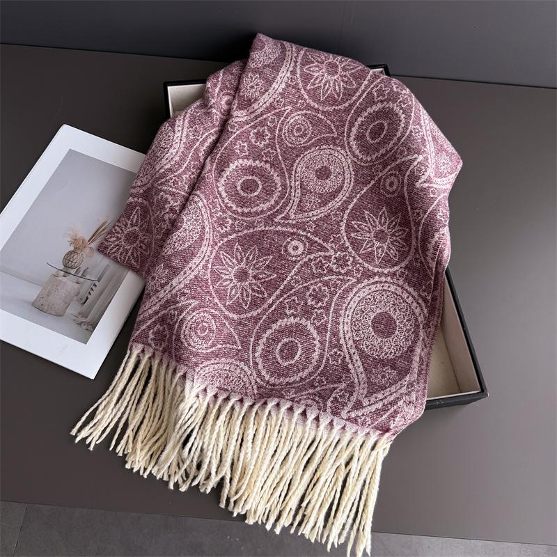 

Bohemia Style Paisle Luxury Winter Warm Women Scarf Imitation Cashmere Thicken Shawl Pashmina Female Wrap Blanket Foulard 67x200cm