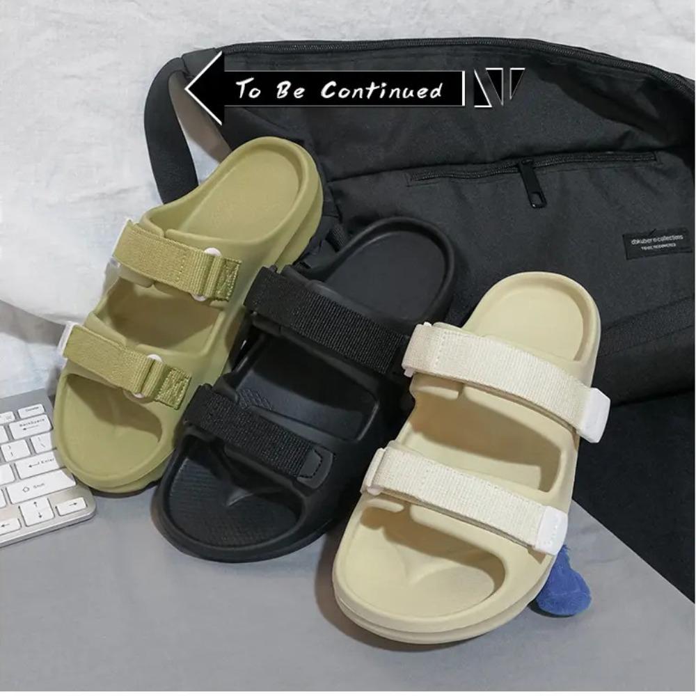 2025A Pair of Men's Slippers, Wear-Resistant, Sports, Soft-Soled, Comfortable, Outdoor Outer Wear, Men's Shoes, New Summer Shoes