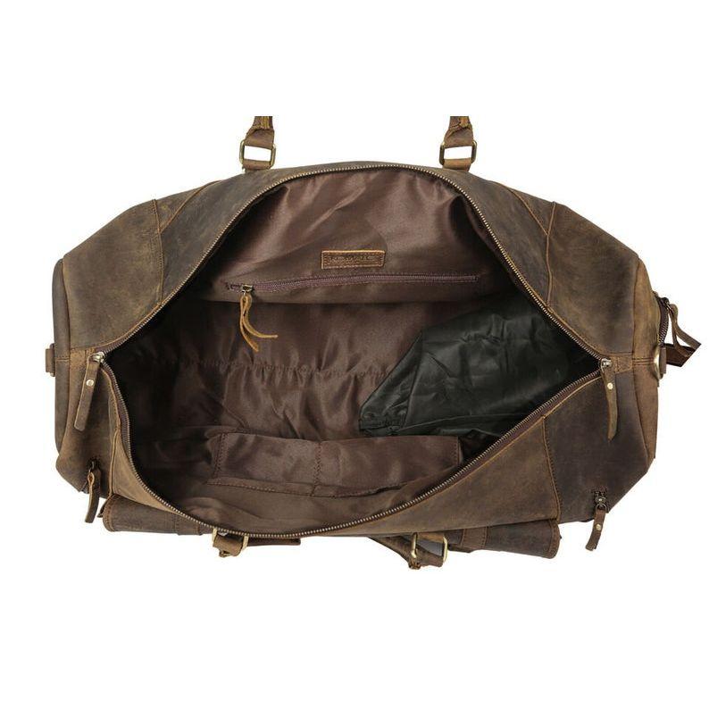 Genți de voiaj din piele lucrate manual pentru bărbați și femei Sală sportivă de weekend de noapte