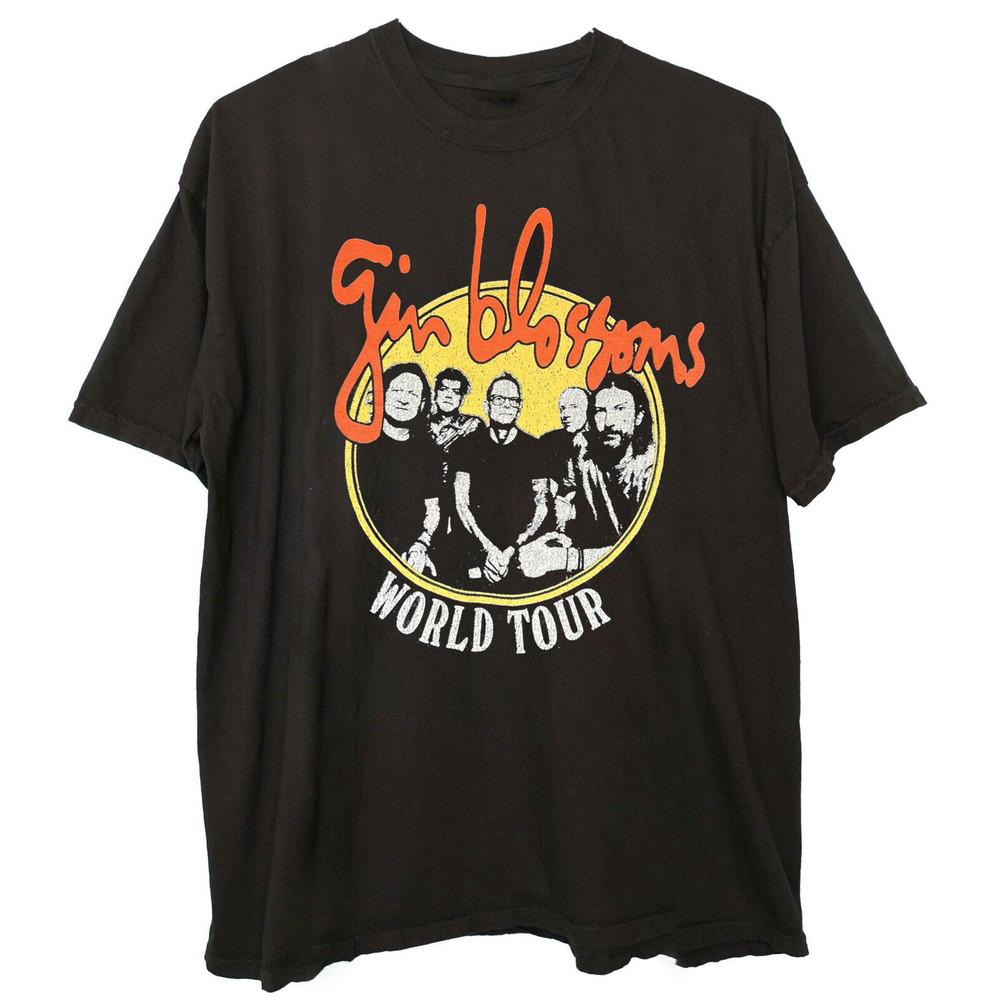 Gin Blossoms Black World Tour T-Shirt Unisex All Size S-2345XL MC950 Unisex T-Shirt XXL