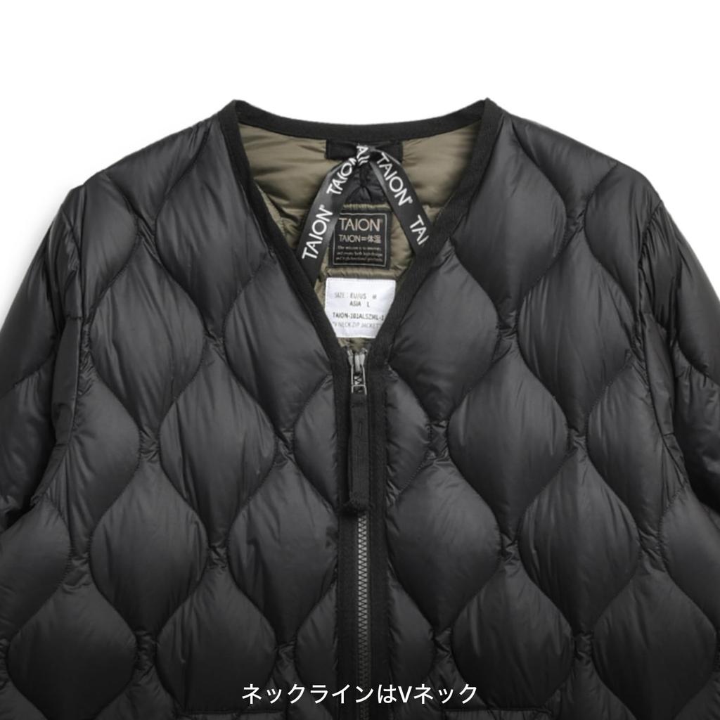 Taion Unisex Military Down Jacket W-Zip V-Neck (Soft Shell) (101ALSZML-1)
