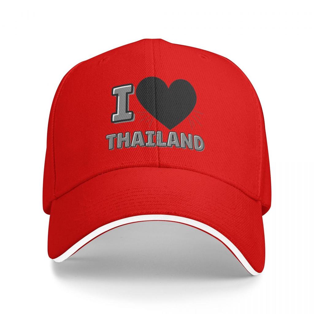 I Love Thailand Baseball Caps Snapback Baseball Hats Breathable Casual Casquette Outdoor Unisex