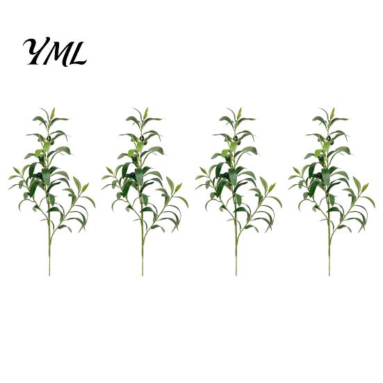 Seasonal Botanical Accents for Shelves Faux Olive Branches Vase, Artificial Tree Branches, DIY Fake Realistic Greenery Plants, Stems, Floral