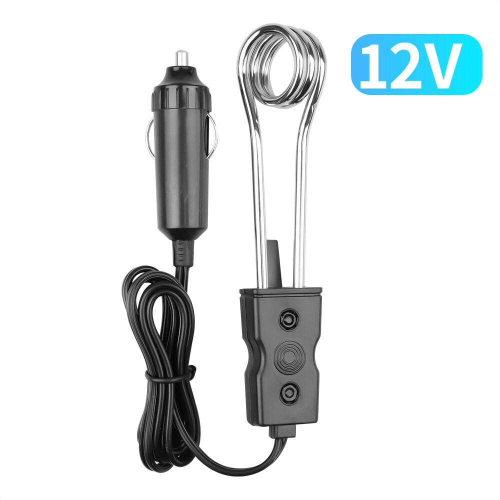 12V/24V Mini Electric Car Water Heater Portable Instant Hot Water Heaters Travel Boiler Hot Water Coffee Auto Accessories 12V