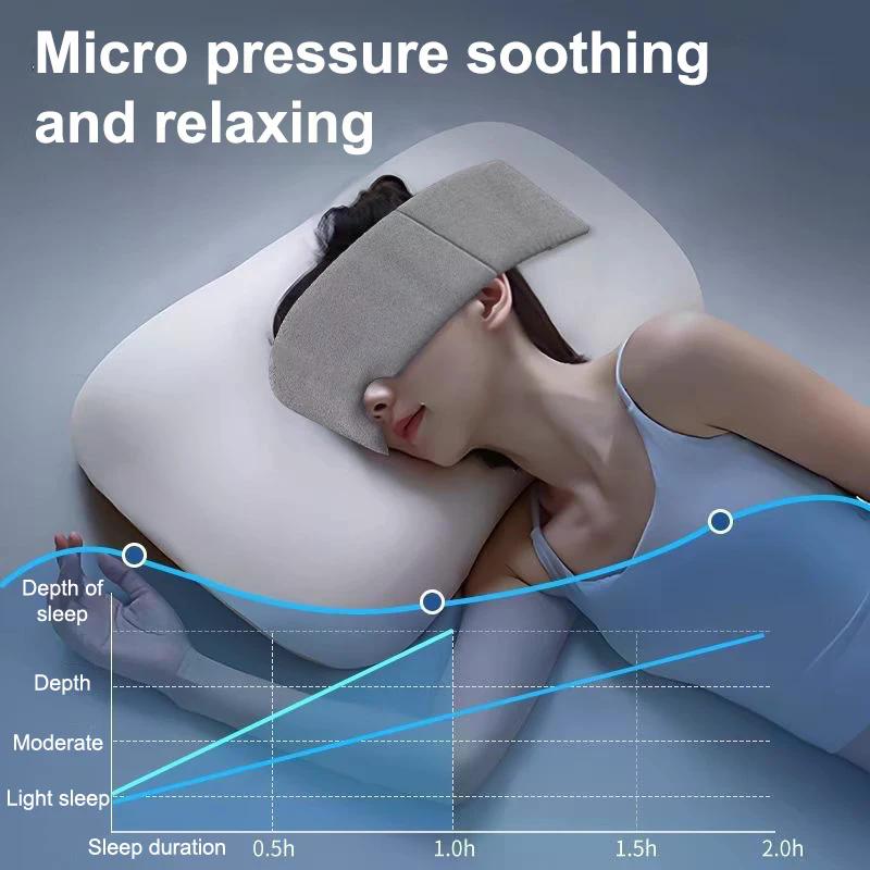 Gewichtete Schwerkraft-Augenmaske Schlafen Bequem Lichtblockierendes Stirnband Für Tiefen Schlaf Stressabbau Reise Geschenk Für Männer Frauen