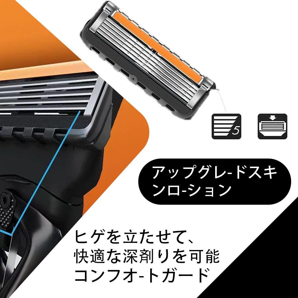 XINTONG Gillette ProGlide Fusion Replacement Blades razor compatible with Gillette ProGlide Fusion (12-pack) - 5-blade blades, razors.