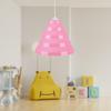Bolton Tekli Pembe Mika Sarkıt Çocuk Odası Avize Antre Hol Cafe Aydınlatma