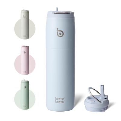 BOTTLE BOTTLE 1 Liter Water Bottle, Large Capacity (1000ml), with Straw, Direct Drinking, Insulated, Vacuum Insulated, Handle, Stylish, Stainless