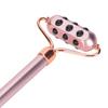 Face Beauty Massage Roller Aluminium Alloy Promote Absorption Germanium Manual Roller Pink