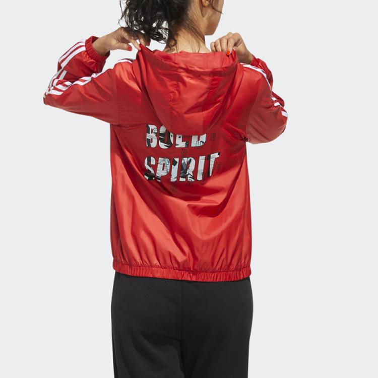 Adidas Neox Mulan Co-Branded Printed Casual Sports Jacket Women Outerwear Glory-Red GK5897