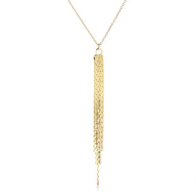 [Naot Jewelry] Tassel Long Chain Necklace (Gold)