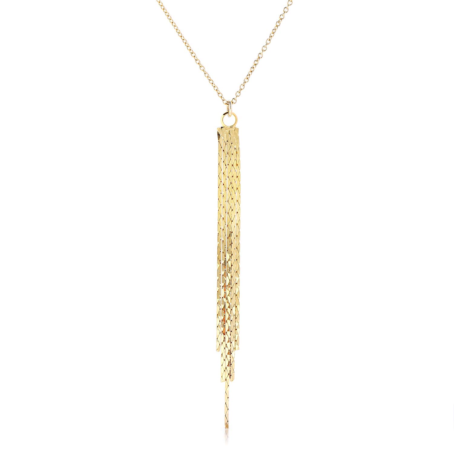 [Naot Jewelry] Tassel Long Chain Necklace (Gold)