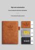 Extra Thick Soft Leather Business Meeting Notebook, Large Size
