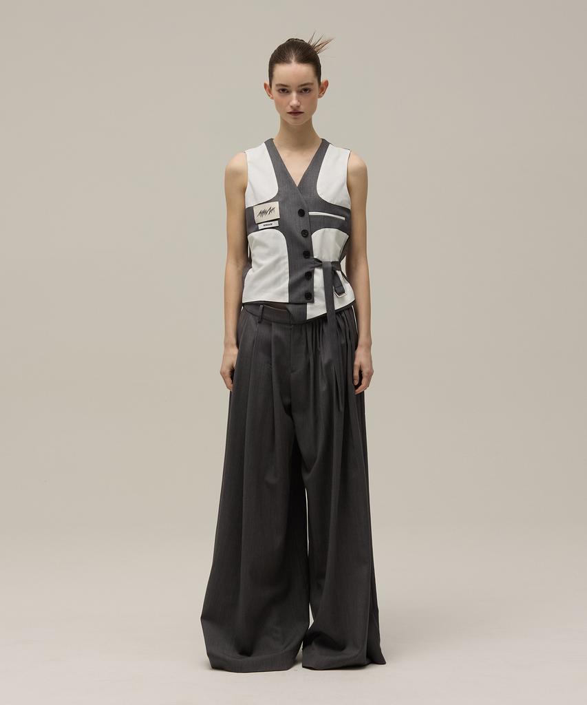 MMAM Wide Pin Tuck Slacks