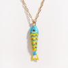 Prachtige Oceaankleurige Emaille Vis Hanger Ketting voor Vrouwen Roestvrij Staal Sleutelbeen Ketting Schattige Luxe Sieraden Cadeau