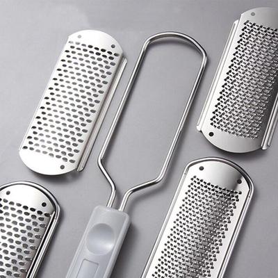 1 PC Double-sided Foot Scrubber Foot Grinder To Remove Dead Skin Horny Foot Stone Stainless Steel Foot Scrubber ZPG