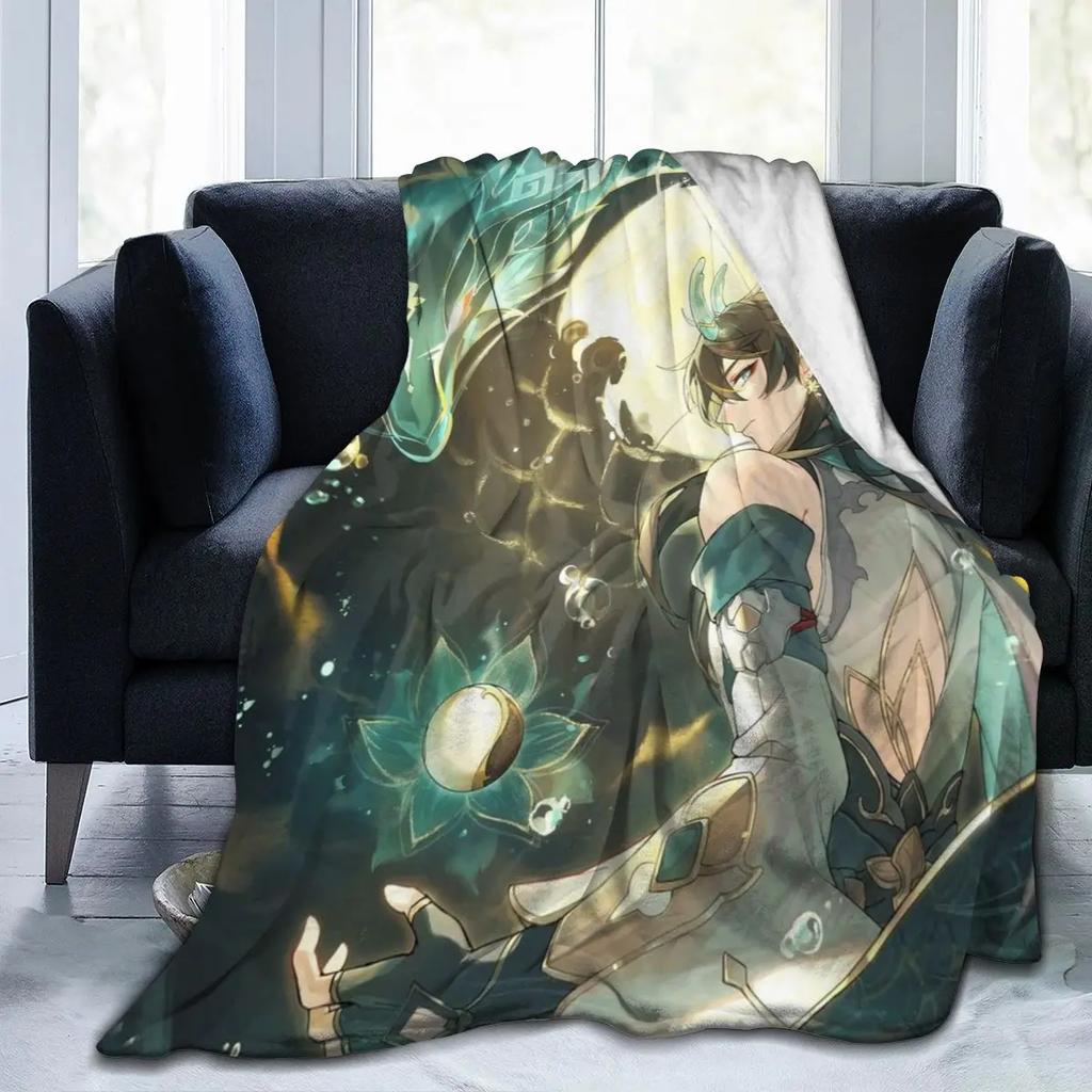 Anime Honkai Star Rail Acheron All Season Fleece Blanket Throw Ultra Soft Flannel Blanket Digital Printed Premium Fluffy Fleece