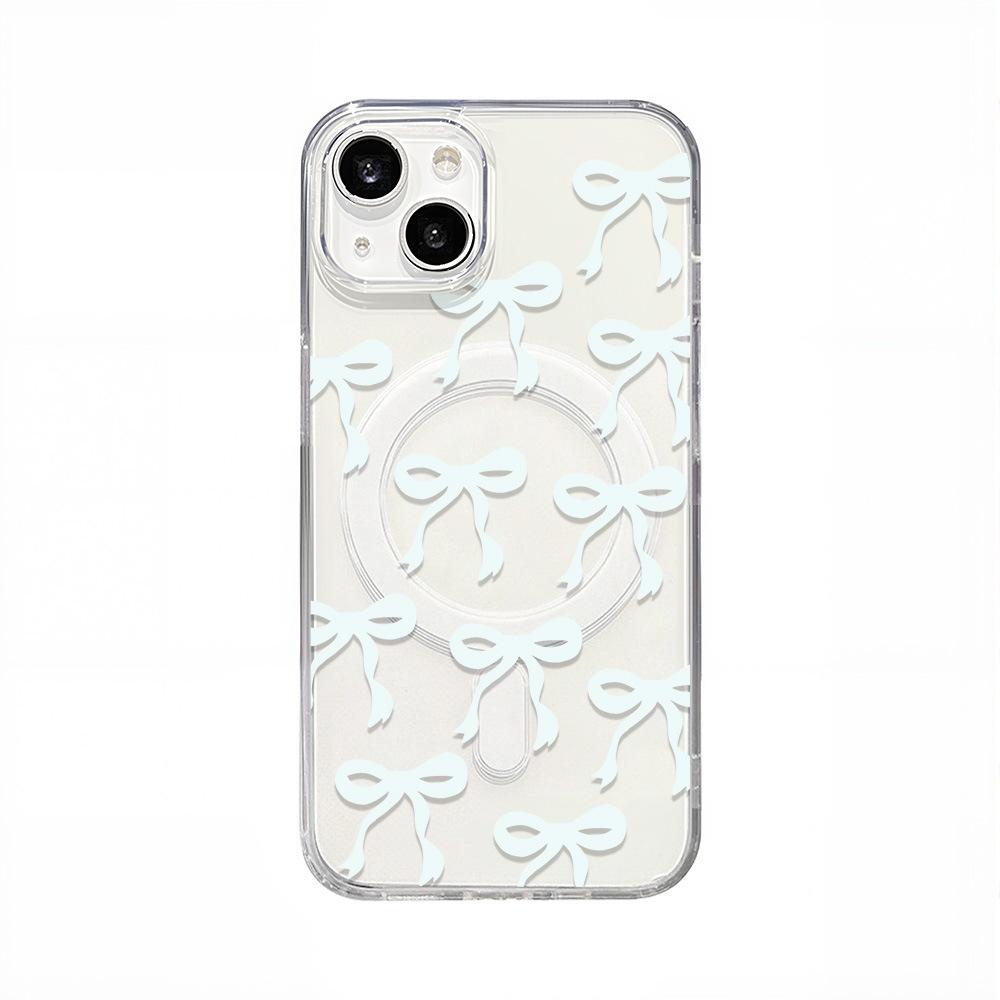 Beautiful Bow for Samsung S25 Ultra Magnetic Mobile Phone Case Samsung S23 FE Hard Case S23 Simple
