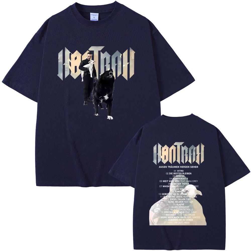 Rapper Kontra K Augen Traumen Herzen Sehen Album Graphic Tshirt Men Women Hip Hop Fashion Pop Music T Shirt Man Cotton Tshirts