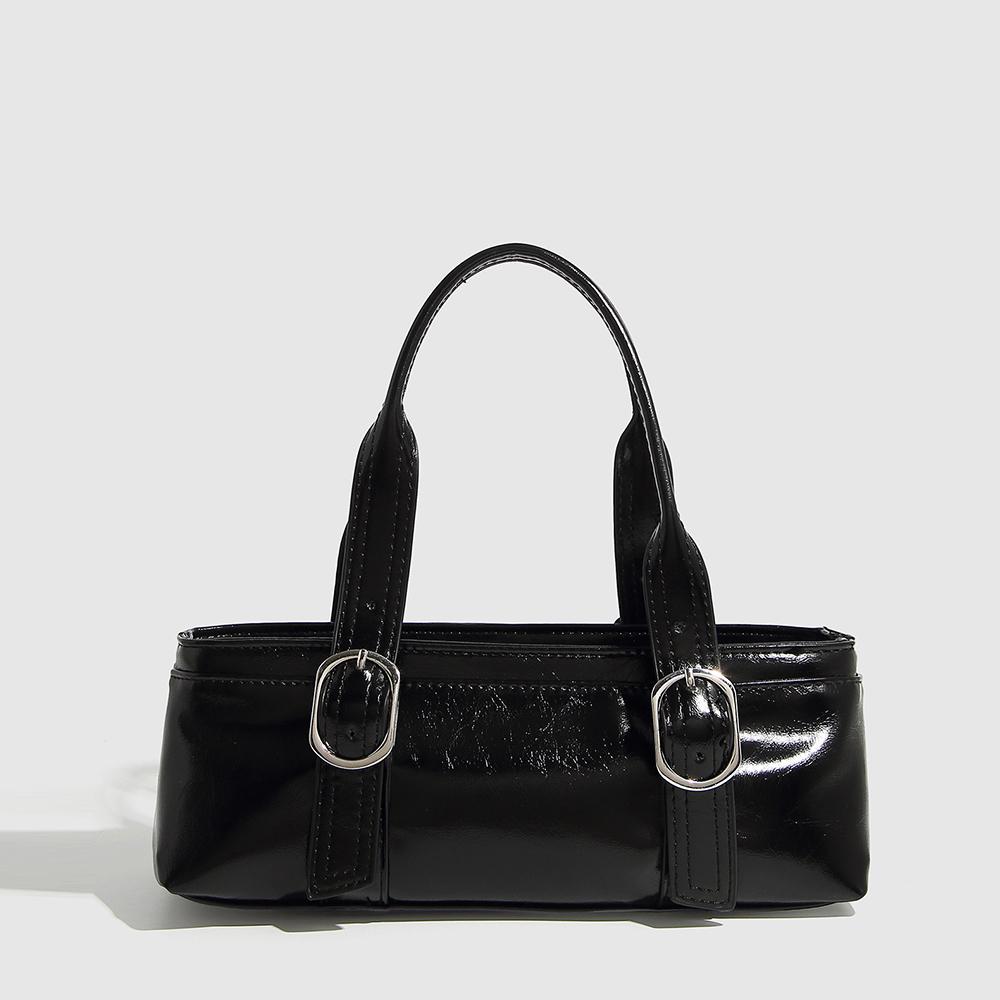 

Fashion Mini Boston Bags for Women Purses and Handbags Soft PU Leather Shoulder Bag Phone Flap Ladies Black Clutch