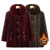 Grandma Middle-aged Winter Warm Coat Mother Winter Velvet Thickened Women's Coat Mink Old Lady Cotton-padded Coat