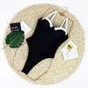 Summer Sexy Black White One Piece Swimsuit Women Casual Solid Swimwea Bathing Suit Female Fashion Beach Backless Monokini Swimsuit