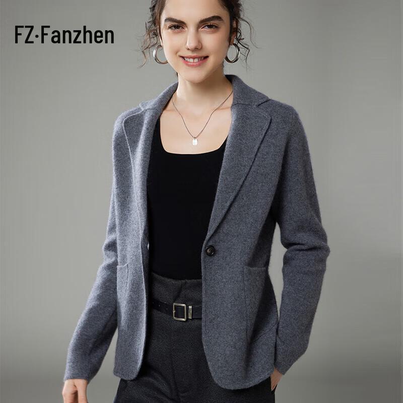 Женский кашемировый вязаный кардиган-блейзер Fanzhen Осень/Зима 2024 L
