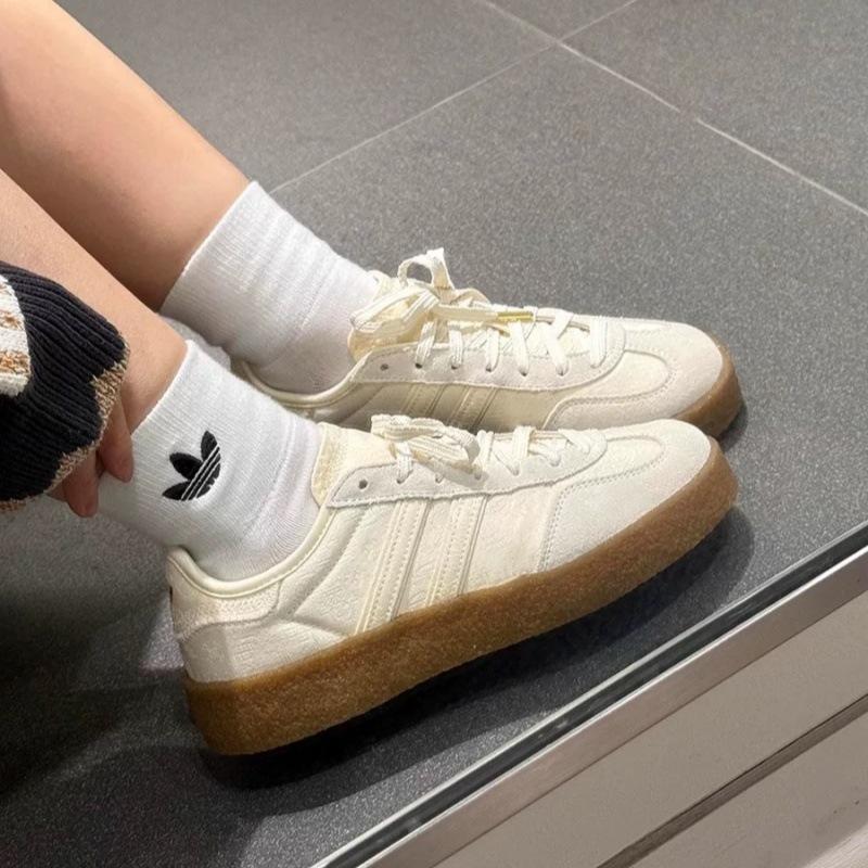 Retro fashion round head casual versatile flat-soled Dexun shoes 2025 new college style sports shoes board shoes white shoes