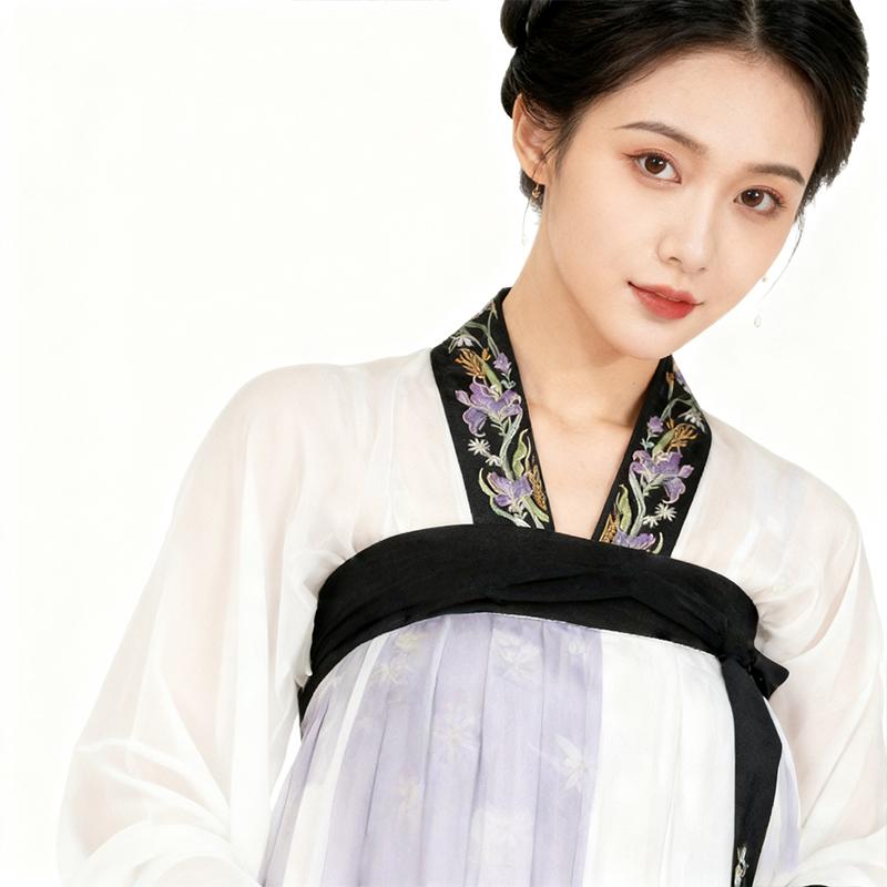 50cm Chinese Style Embroidered Lace Trim Fabric Collar Decoration for Hanfu Ancient Costume Skirt DIY Sewing Accessories