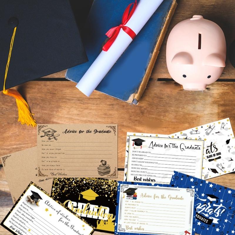 8Pcs Elegant Graduation Greeting Cards High Quality Paper Card Greeting Card Ideal For Expressing Congratulation