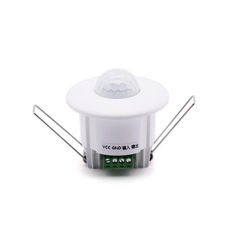 New Reed Switch Signal Switch Silent Dry Contact 12V-24V Ceiling Mini Embedded Infrared Human Body Motion Sensor Switch