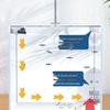 Compact Ultra-White Glass Fish Tank with Back Filter - Minimal Maintenance Desktop Aquarium for Goldfish