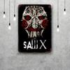 Saw X Retro Vintage Tin Sign Poster Decorative Plaque Metal Plate Wall Decor