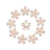 10Pcs Sparkling Hat Apparel Accessories Flower-shaped Rhinestone Buttons Pearl Hairpins Headwear Clip Pearl Button DIY Craft