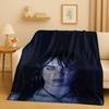 3D Billie Eilish Hit Me Hard and Soft Singer Flannel Blanket,Ultra Soft Warm Plush Throw for Home Bedroom Bed Sofa Cover Kids