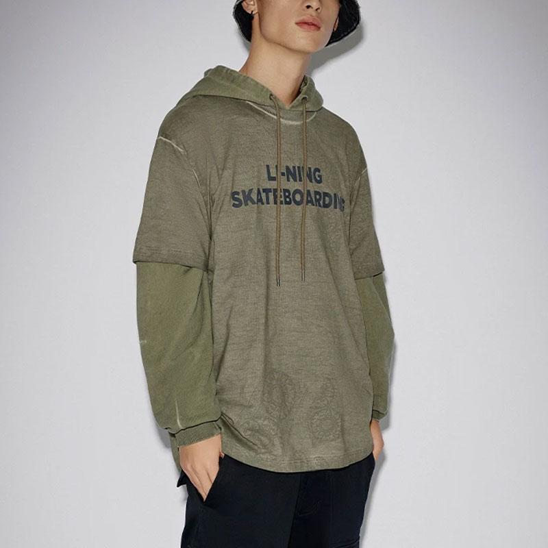Li Ning Sweatshirt Unisex Army Canvas Green AWDT221-3
