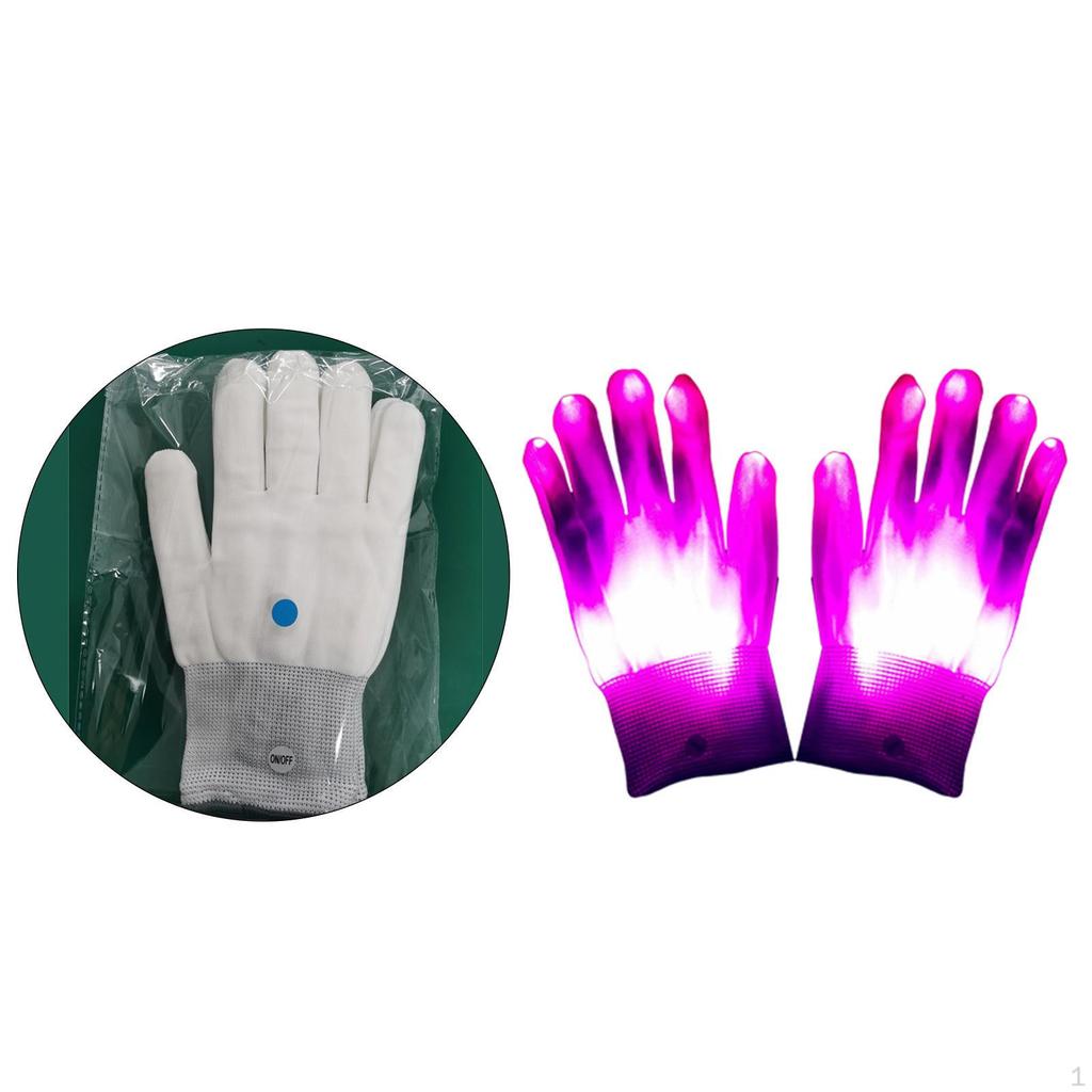 ing Neon Gloves Rave Party Supplies Colorful Glow Finger Lights for Dark Halloween