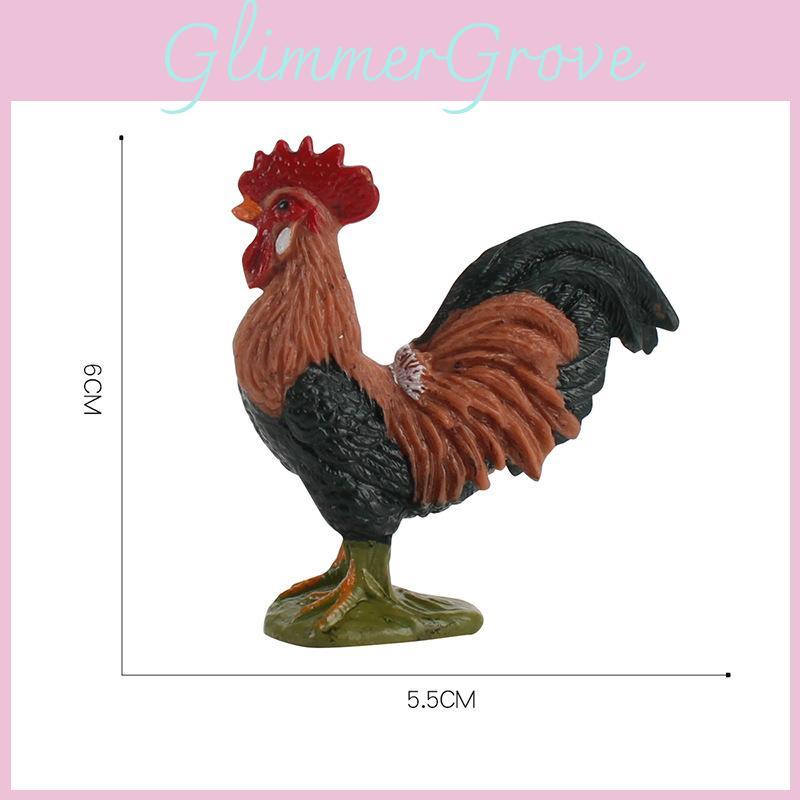 Childrens Pvc Chicken Model Educational Toy For Farm Animal Recognition And Learning