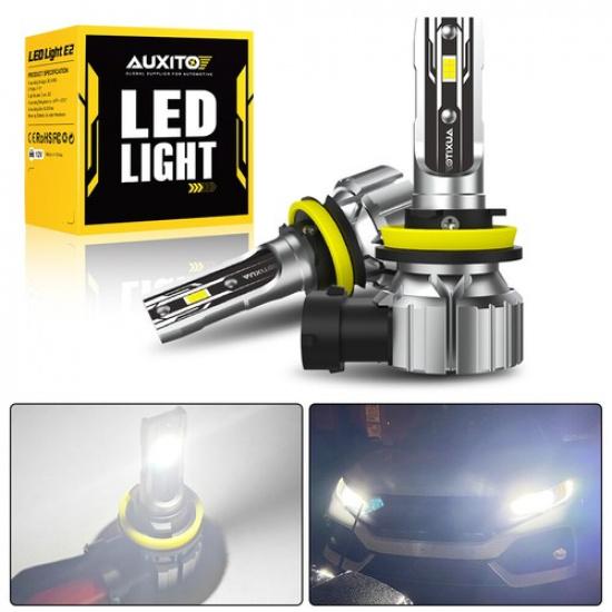 AUXITO H8/H9/H11/H16JP LED Headlight High/Low Super Bright White Bulb Set 2x
