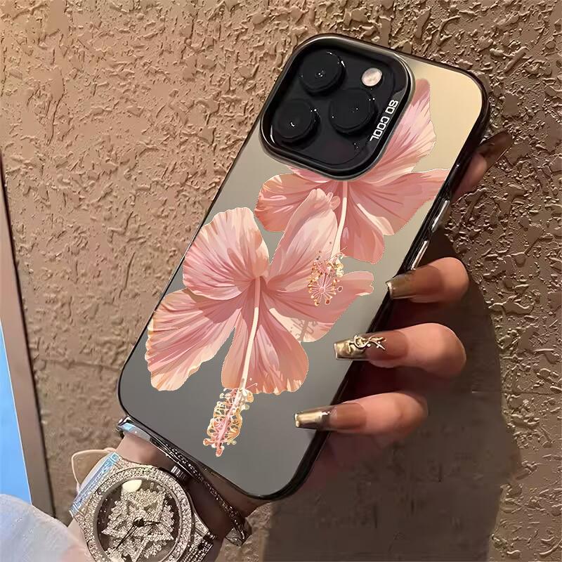 Case Cover For Realme 16 15 14 Pro 12 11 Plus C75 C53 C55 C35 C15 C12 5 5S 5I 6I Pretty Flowers Matte Shell Laser IMD