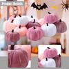 12Pcs Velvet Pumpkins Assortment Decoration Mixed Size Accessory Decorative Soft for Farmhouse