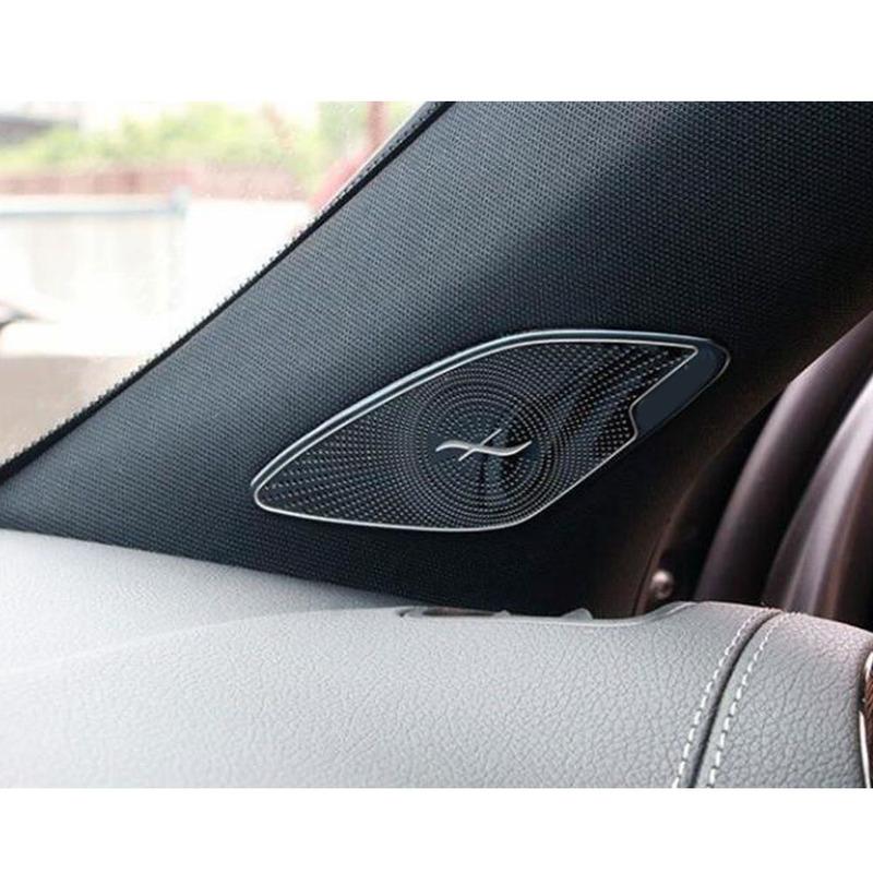 Stainless Steel Inner Front Head For Mercedes Benz GLB Class W247 X247 A Column Frame Triangle Trim