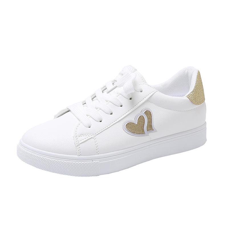 Kleine witte schoenen dames 2025 lente nieuwe damesschoenen waterdicht en slijtvast sportschoenen platte zool casual veelzijdige boardschoenen laag model