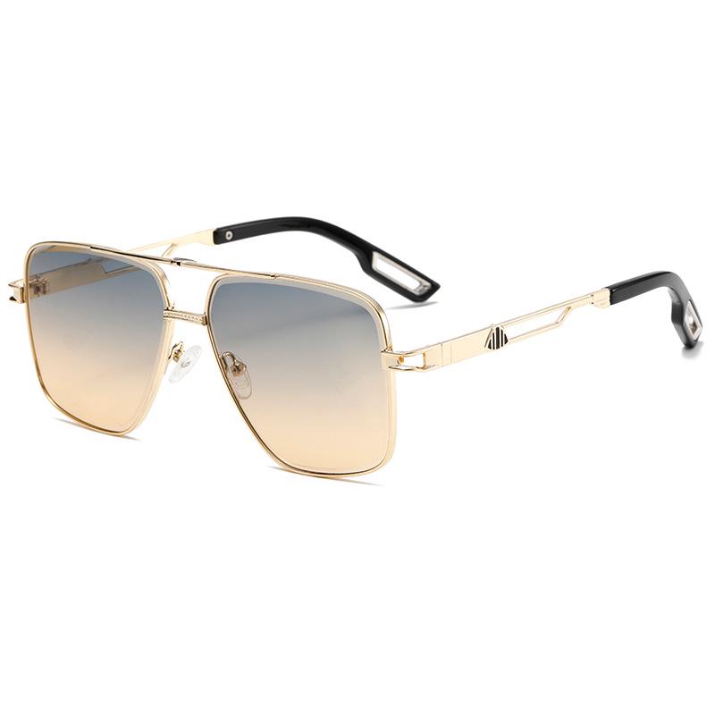 Double Beam Aviator Sunglasses - Sports UV400 Anti-UV Retro Style