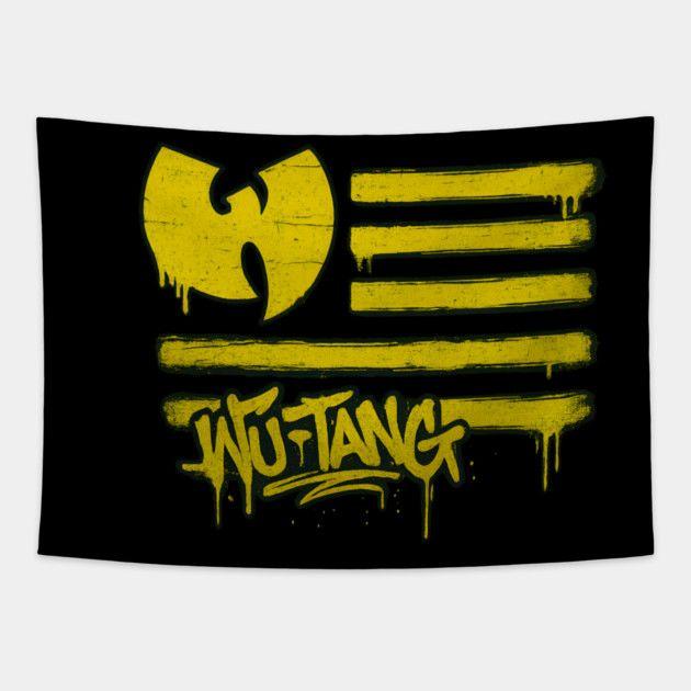 Wu Tang Tapestry graffiti wutang 75x100 чёрный