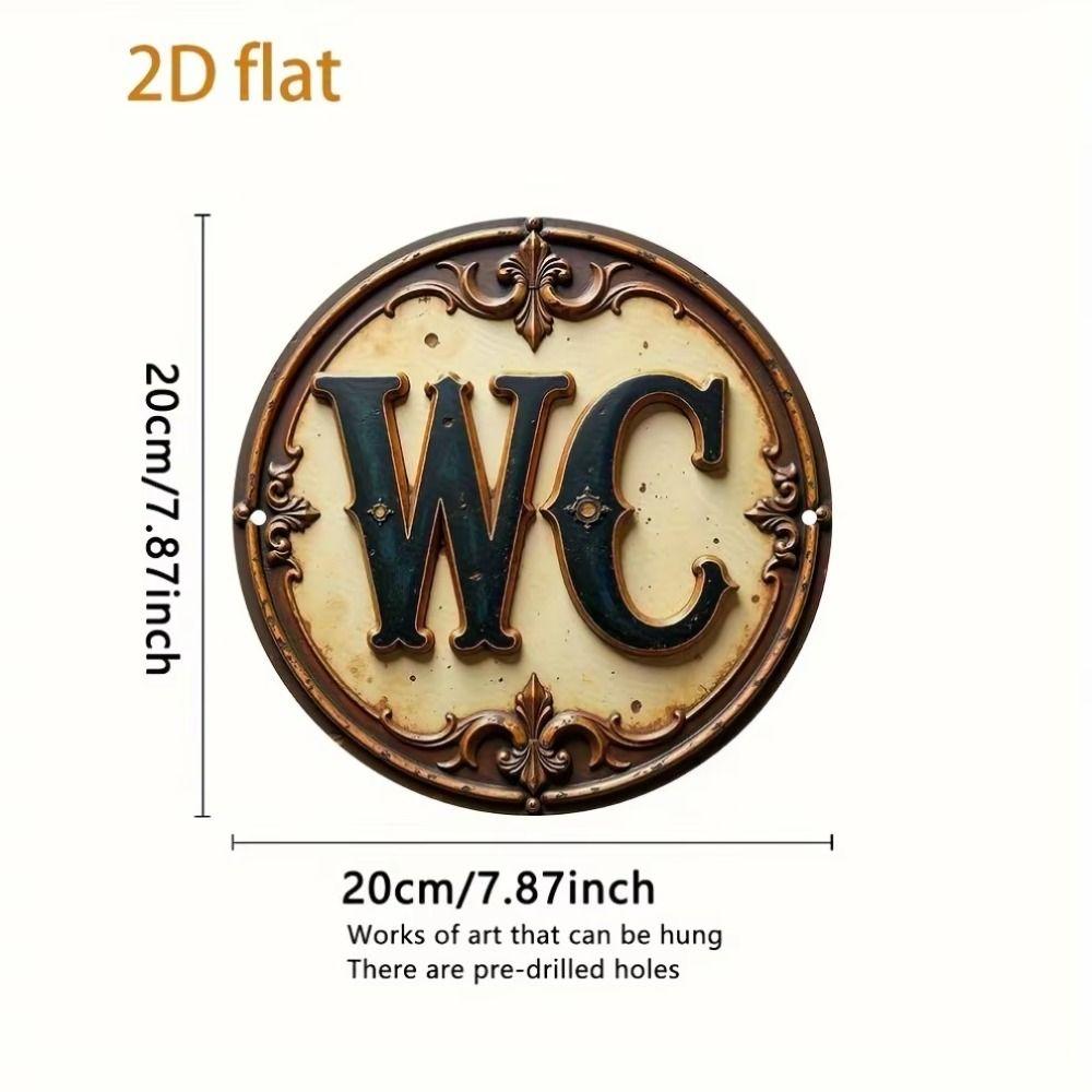 Tin Art Painting Metal Wall Decor 20x20cm Handmade Craft Home Decorative Plate