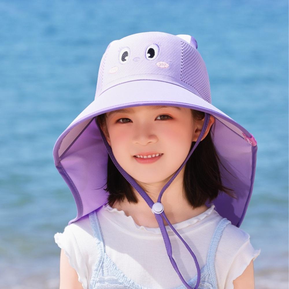UV Protection Beach Hats Wide Brim Children Sunshade Hat Fashion Fisherman Caps Boys Girls