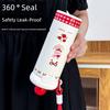 316 Large Capacity Vacuum Cup Girl Good-looking Kettle Student School Cup Portable Straw Cup Good-looking Coffee