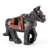 Single Sell Medieval Knight War Horses Wolves Tiger Bears Deer Dragon Animal Decorative Toy Moc Building Block Rope Saddles K039